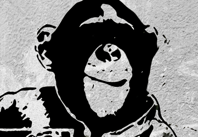 Large canvas print Banksy: Monkey with Frame [Large Format] 125545 additionalImage 4