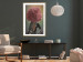 Wall Poster Floral Thoughts - abstract woman with a red flower on her head 127245 additionalThumb 13