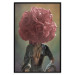 Wall Poster Floral Thoughts - abstract woman with a red flower on her head 127245 additionalThumb 18