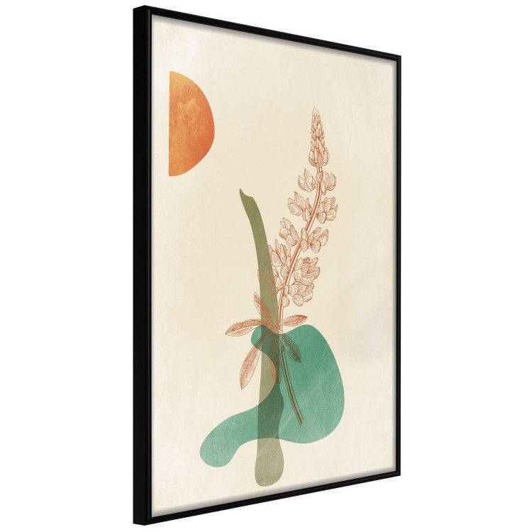 Poster Lupine - unique abstraction with a plant and rounded shapes in boho style 129345 additionalImage 11