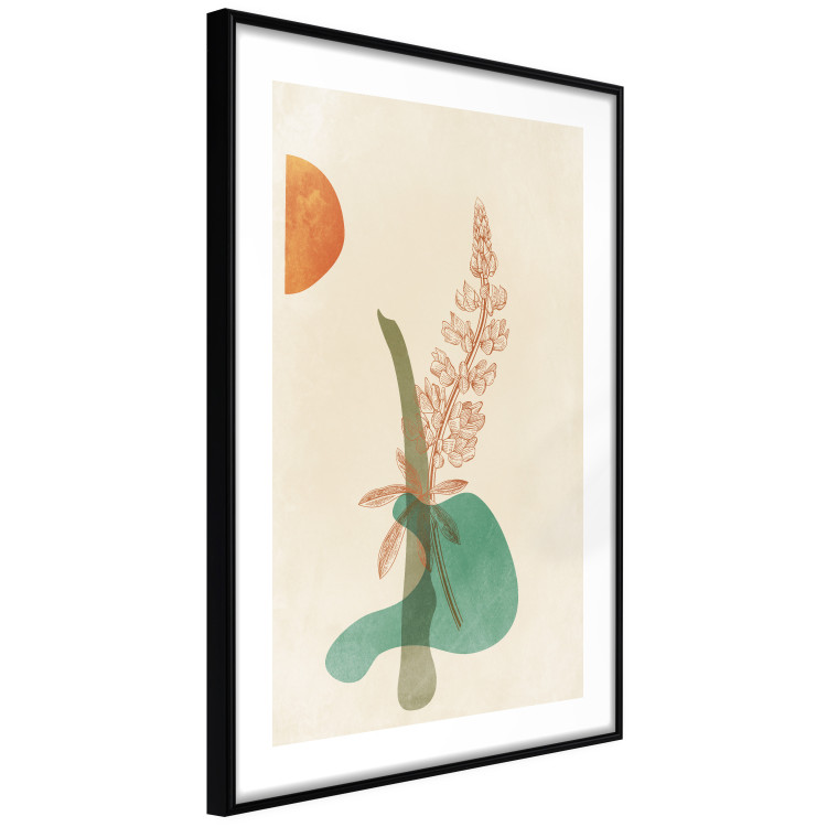 Poster Lupine - unique abstraction with a plant and rounded shapes in boho style 129345 additionalImage 7