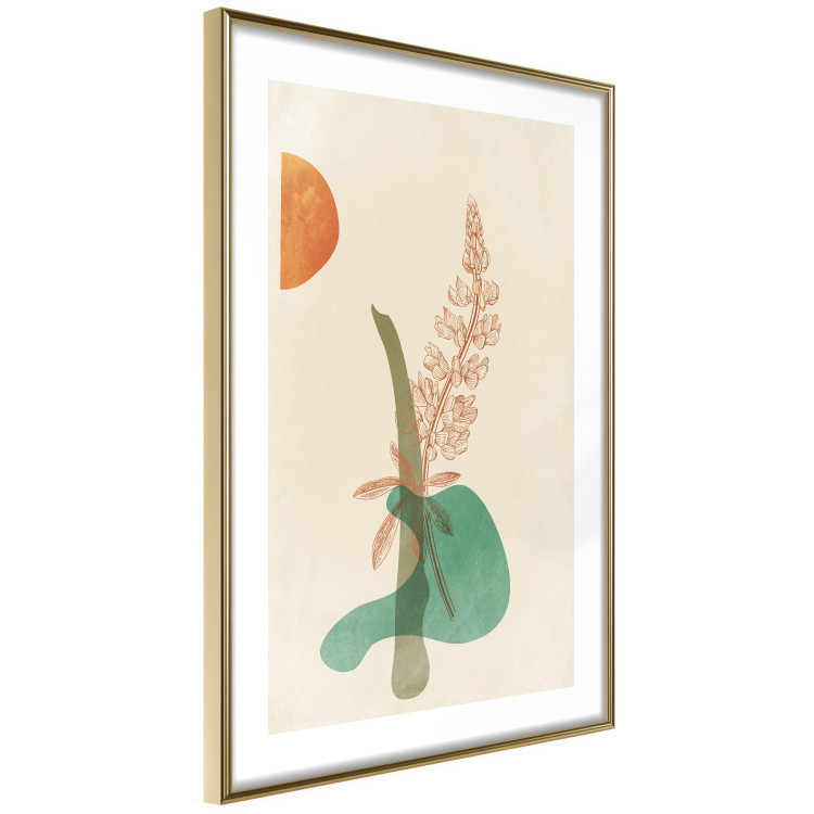 Poster Lupine - unique abstraction with a plant and rounded shapes in boho style 129345 additionalImage 8