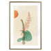 Poster Lupine - unique abstraction with a plant and rounded shapes in boho style 129345 additionalThumb 14