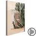 Canvas Print Spikes of Green (1-part) vertical - cactus landscape against a building backdrop 129445 additionalThumb 6