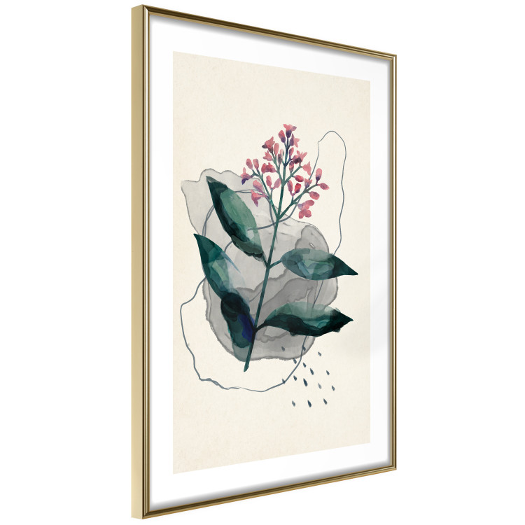 Poster Watercolor Plant - abstract plant with flowers in watercolor style 129545 additionalImage 7