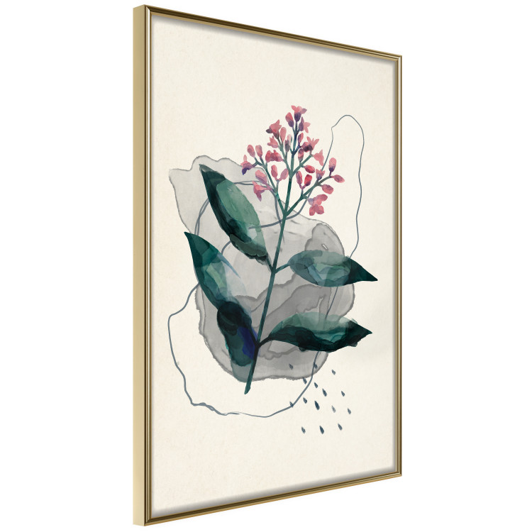 Poster Watercolor Plant - abstract plant with flowers in watercolor style 129545 additionalImage 10