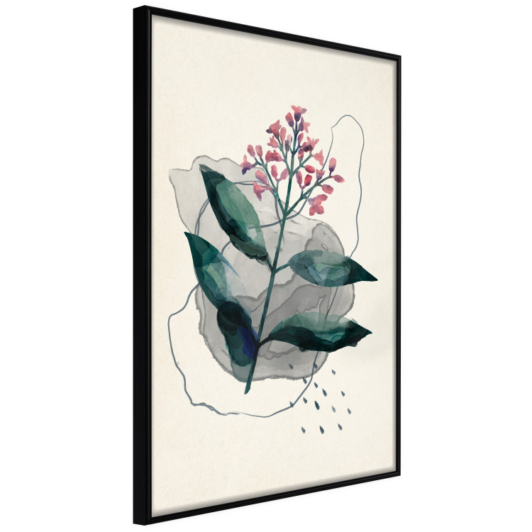 Poster Watercolor Plant - abstract plant with flowers in watercolor style 129545 additionalImage 6