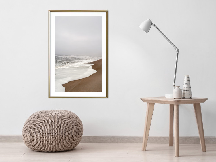 Wall Poster Autumn Ebb - autumn landscape on the beach against the sea and sky 130345 additionalImage 13