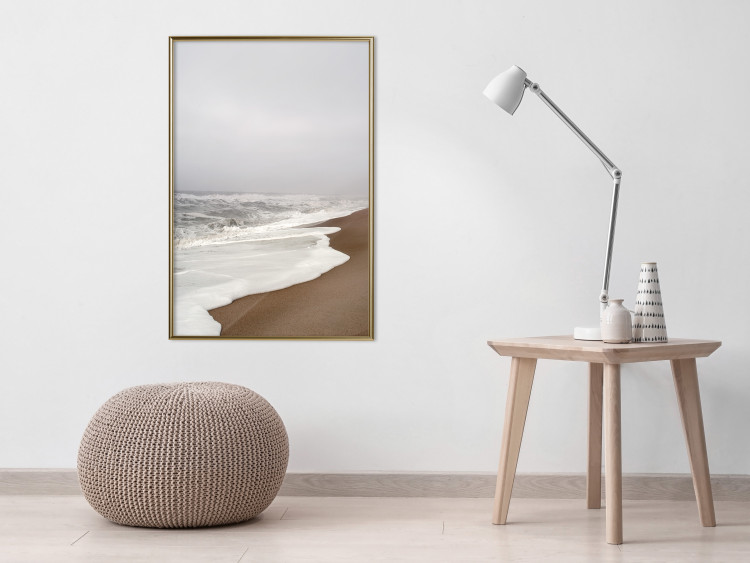 Wall Poster Autumn Ebb - autumn landscape on the beach against the sea and sky 130345 additionalImage 5