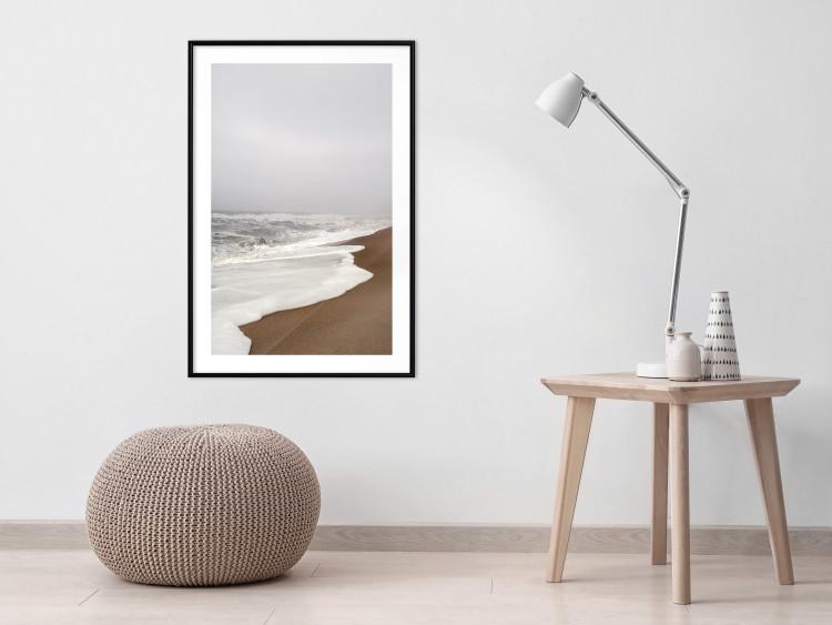 Wall Poster Autumn Ebb - autumn landscape on the beach against the sea and sky 130345 additionalImage 18