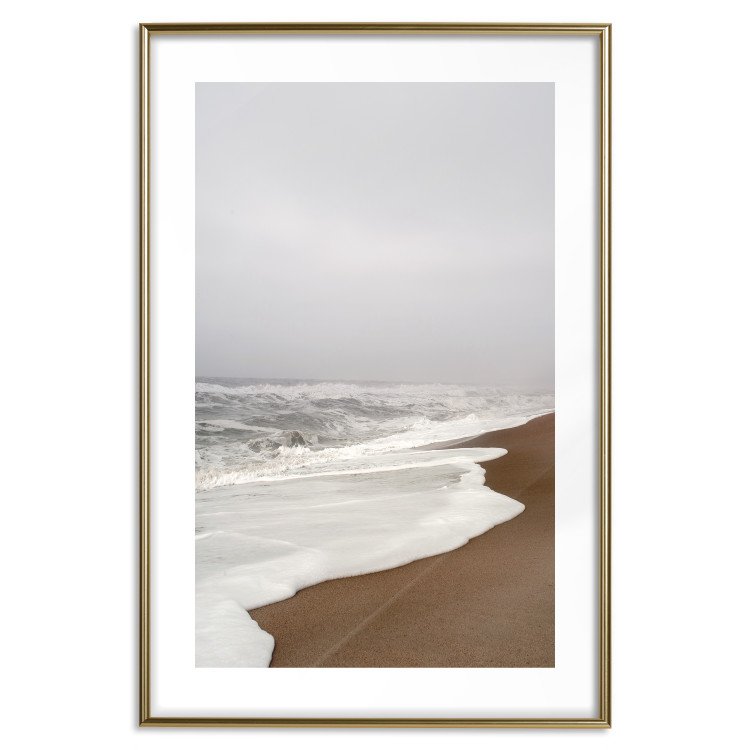 Wall Poster Autumn Ebb - autumn landscape on the beach against the sea and sky 130345 additionalImage 14