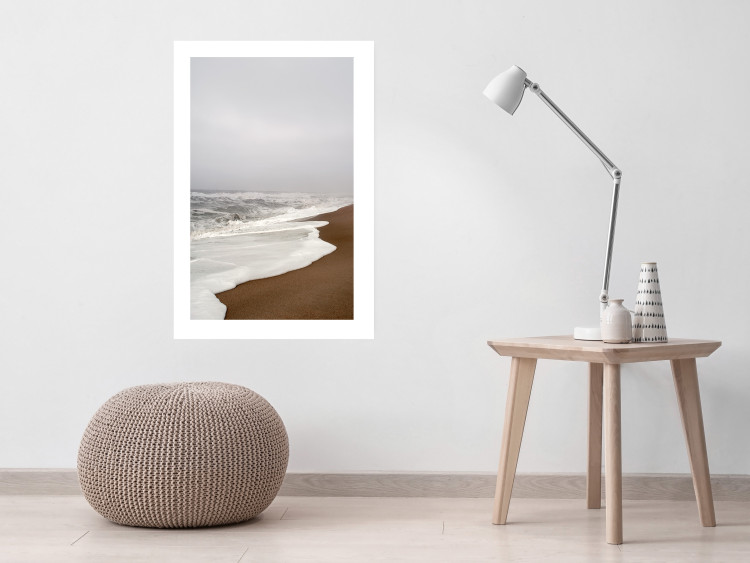 Wall Poster Autumn Ebb - autumn landscape on the beach against the sea and sky 130345 additionalImage 3