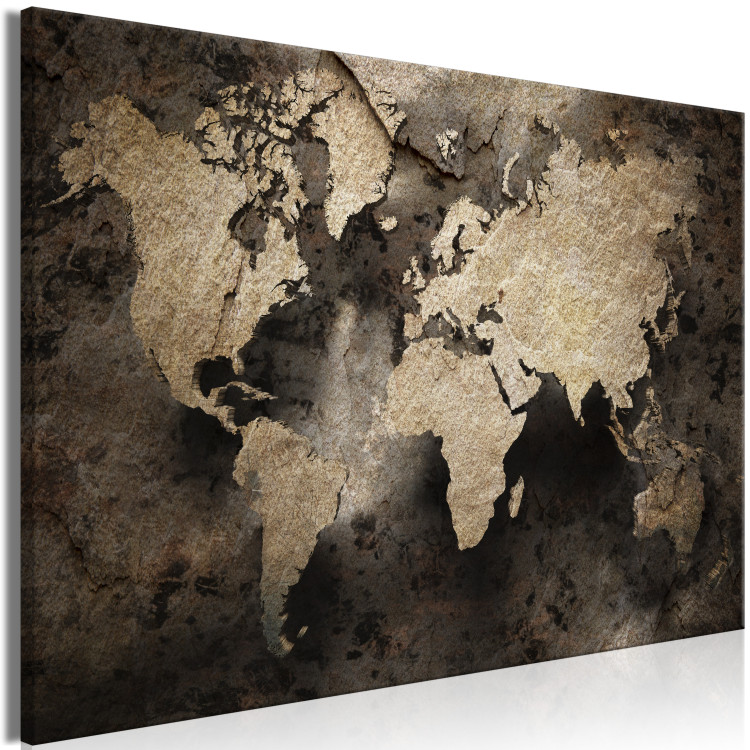 Large canvas print Map in Stone [Large Format] 132345 additionalImage 3