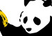 Poster Panda with Guns - black and white animal holding bananas on a white background 132445 additionalThumb 7