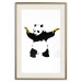Poster Panda with Guns - black and white animal holding bananas on a white background 132445 additionalThumb 19