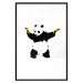 Poster Panda with Guns - black and white animal holding bananas on a white background 132445 additionalThumb 15