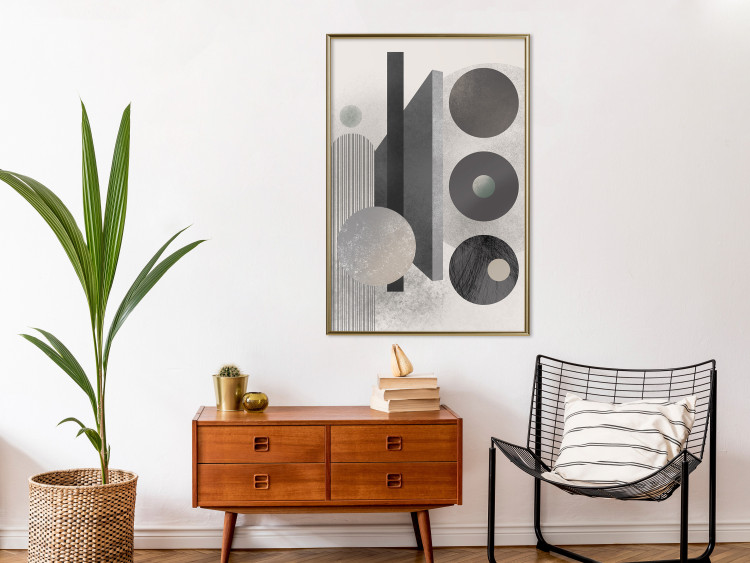 Poster Geometric Harmony - abstract composition of geometric shapes 134745 additionalImage 9