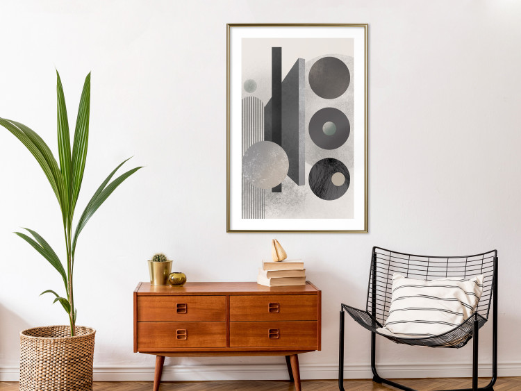 Poster Geometric Harmony - abstract composition of geometric shapes 134745 additionalImage 13