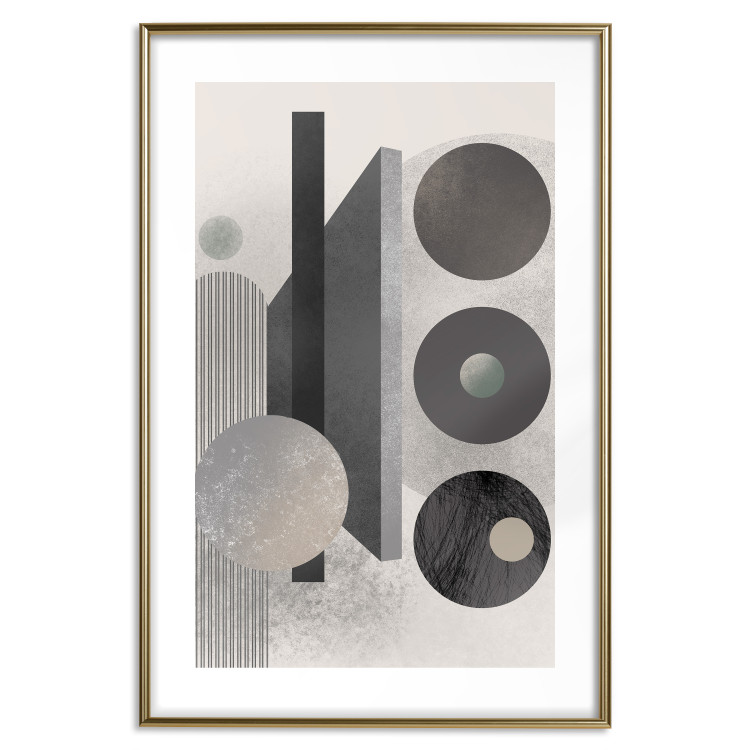 Poster Geometric Harmony - abstract composition of geometric shapes 134745 additionalImage 14