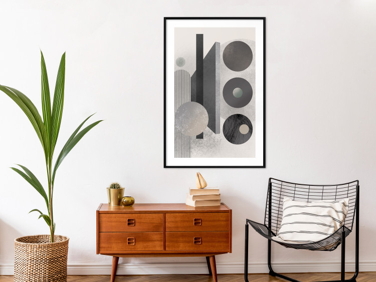 Poster Geometric Harmony - abstract composition of geometric shapes 134745 additionalImage 18
