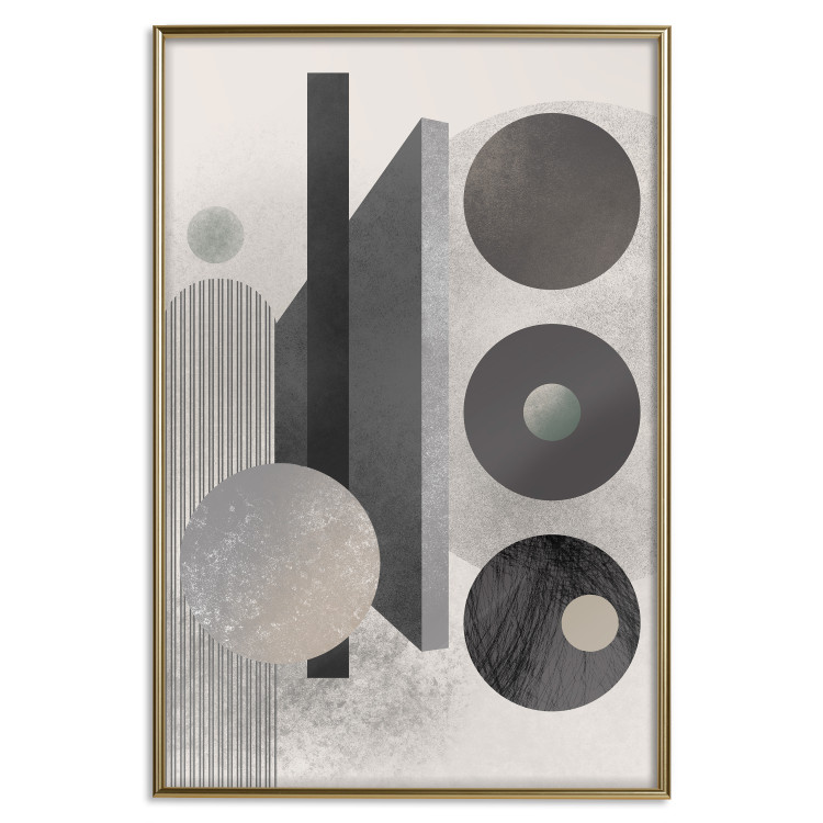 Poster Geometric Harmony - abstract composition of geometric shapes 134745 additionalImage 17