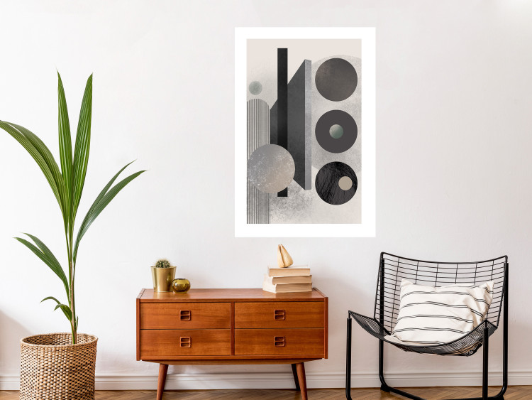 Poster Geometric Harmony - abstract composition of geometric shapes 134745 additionalImage 11