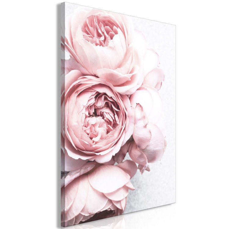 Canvas Rose Scent (1-piece) Vertical - pink flowers in boho motif 135745 additionalImage 2