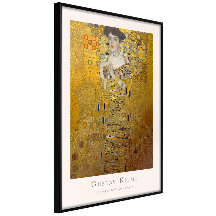 Wall Poster Gustav Klimt - Portrait of Adele Bloch - portrait of a woman and inscriptions 135945 additionalImage 6