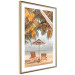 Wall Poster Palm Umbrella - tropical beach landscape with sunbeds against the sea 136045 additionalThumb 8