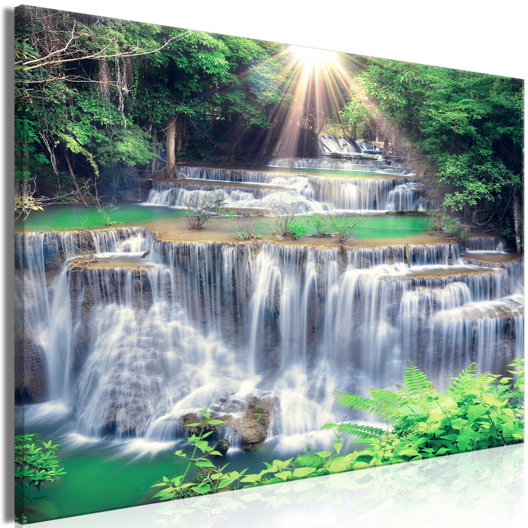 Large canvas print Tropical Waterfall II [Large Format] 136345 additionalImage 3