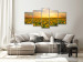 Canvas Print Sunflowers in the Morning (5 Parts) Wide 137245 additionalThumb 3
