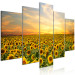 Canvas Print Sunflowers in the Morning (5 Parts) Wide 137245 additionalThumb 2