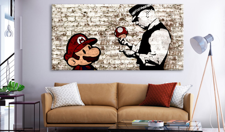 Large canvas print Mario Bros: Torn Wall II [Large Format] 137545 additionalImage 4
