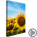 Canvas Print Flowers of Peace (1-piece) Vertical - sunflowers in a vast field 142445 additionalThumb 6