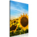 Canvas Print Flowers of Peace (1-piece) Vertical - sunflowers in a vast field 142445 additionalThumb 2