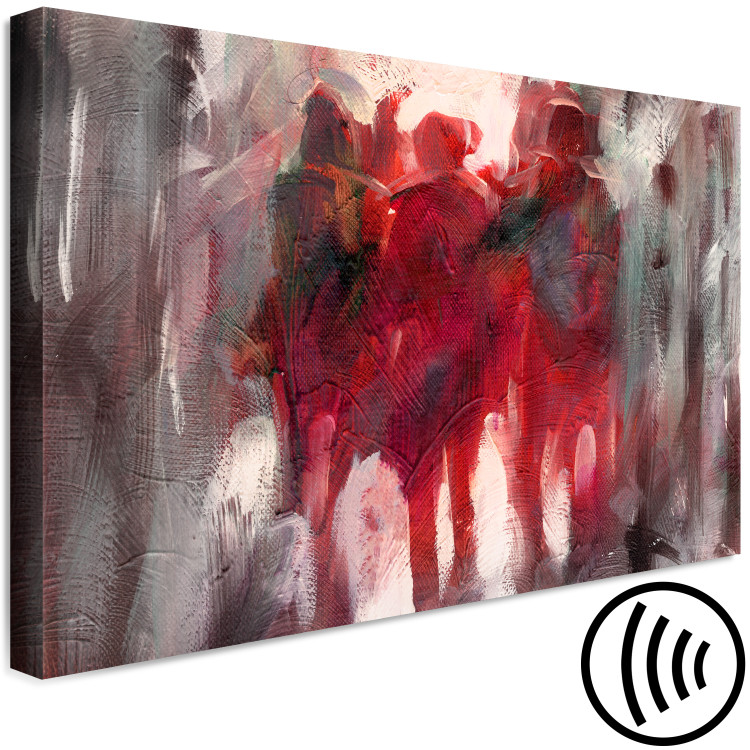 Canvas Print People in Red (1-piece) Wide - artistic abstraction 142645 additionalImage 6
