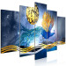 Canvas Print Fantasy Landscape (5-piece) Wide - colorful bird and moon 143445 additionalThumb 2