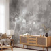 Wall Mural Blowers and wind - flowers on a non-uniform background in grey tones 143545