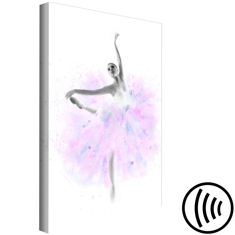 Canvas Print Dancing Ballerina (1-piece) - woman in a purple tulle dress 144045 additionalImage 6