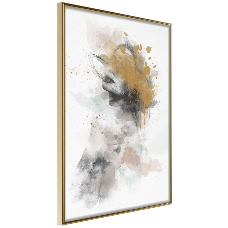 Poster Gilded Sigh - Watercolor Female Act Intertwined With Gold 144545 additionalImage 3