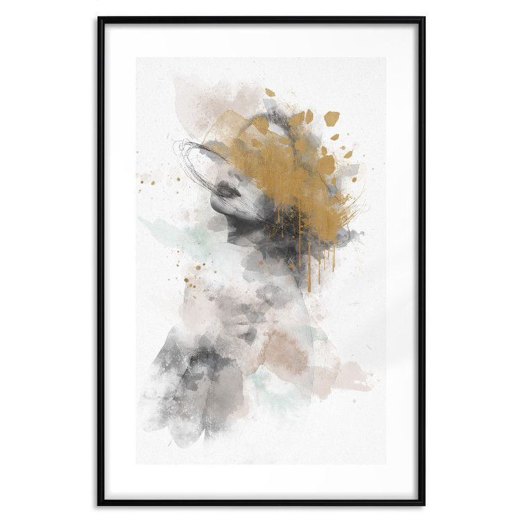 Poster Gilded Sigh - Watercolor Female Act Intertwined With Gold 144545 additionalImage 15