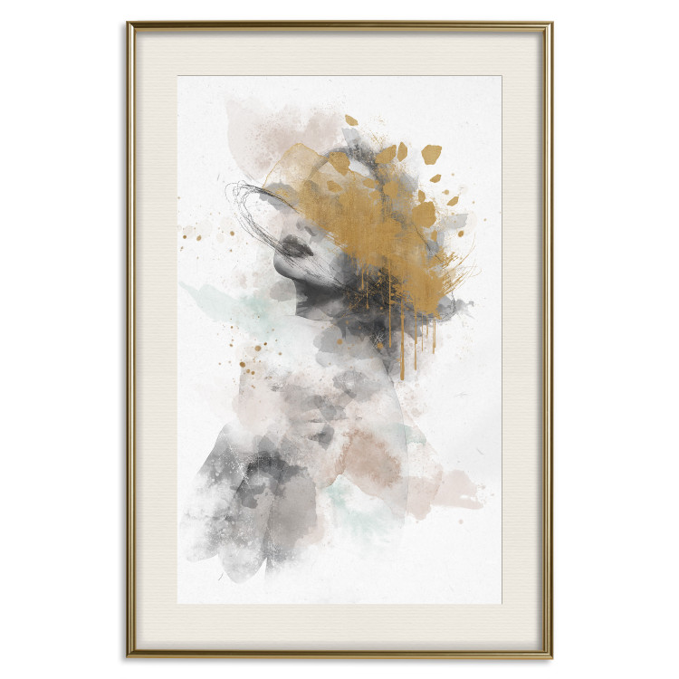 Poster Gilded Sigh - Watercolor Female Act Intertwined With Gold 144545 additionalImage 24