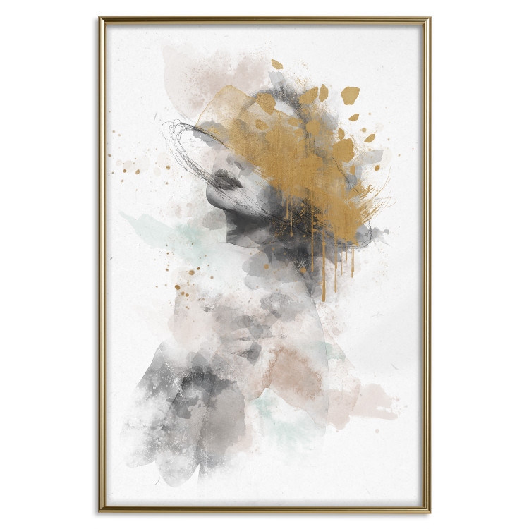 Poster Gilded Sigh - Watercolor Female Act Intertwined With Gold 144545 additionalImage 16