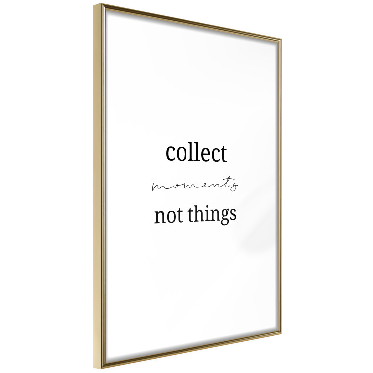Wall Poster Collect Moments Not Things - Minimalist Typography on a White Background 146145 additionalImage 8