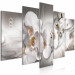 Canvas Art Print White Orchid - Composition with White Flowers with Pearls and Diamonds 146445 additionalThumb 2