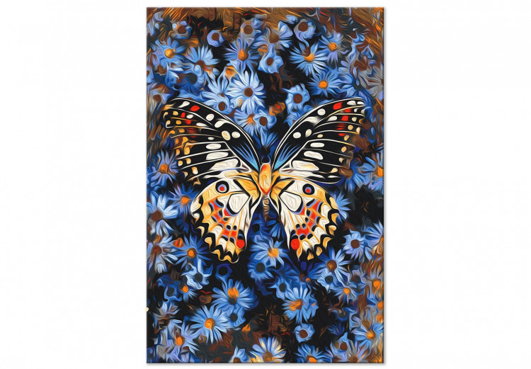 Paint by number Blue Dream - Large Colorful Butterfly on a Floral Background 146545 additionalImage 4