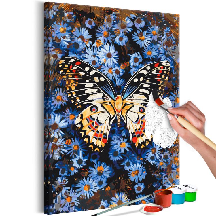 Paint by number Blue Dream - Large Colorful Butterfly on a Floral Background 146545 additionalImage 7