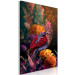 Canvas Wild Nature (1-piece) - colorful bird amidst multicolored plants 148845 additionalThumb 2