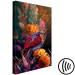 Canvas Wild Nature (1-piece) - colorful bird amidst multicolored plants 148845 additionalThumb 6