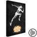 Canvas Running Woman (1-piece) - motivational caption on a black background 149245 additionalThumb 6